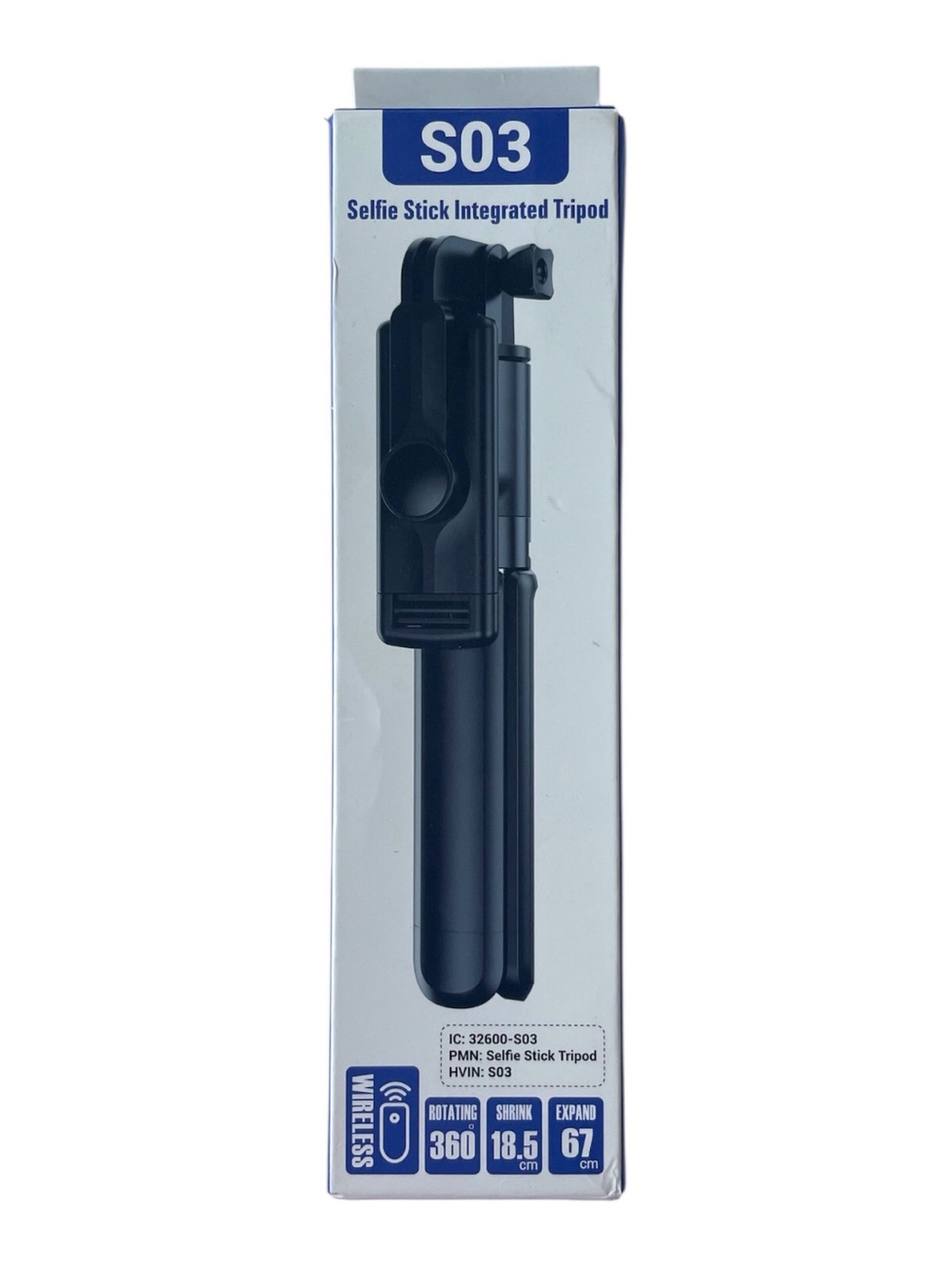 SO3 Selfie Stick Integrated Tripod Wireless 360* Rotating